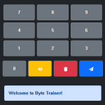 Screenshot of Byte Trainer App